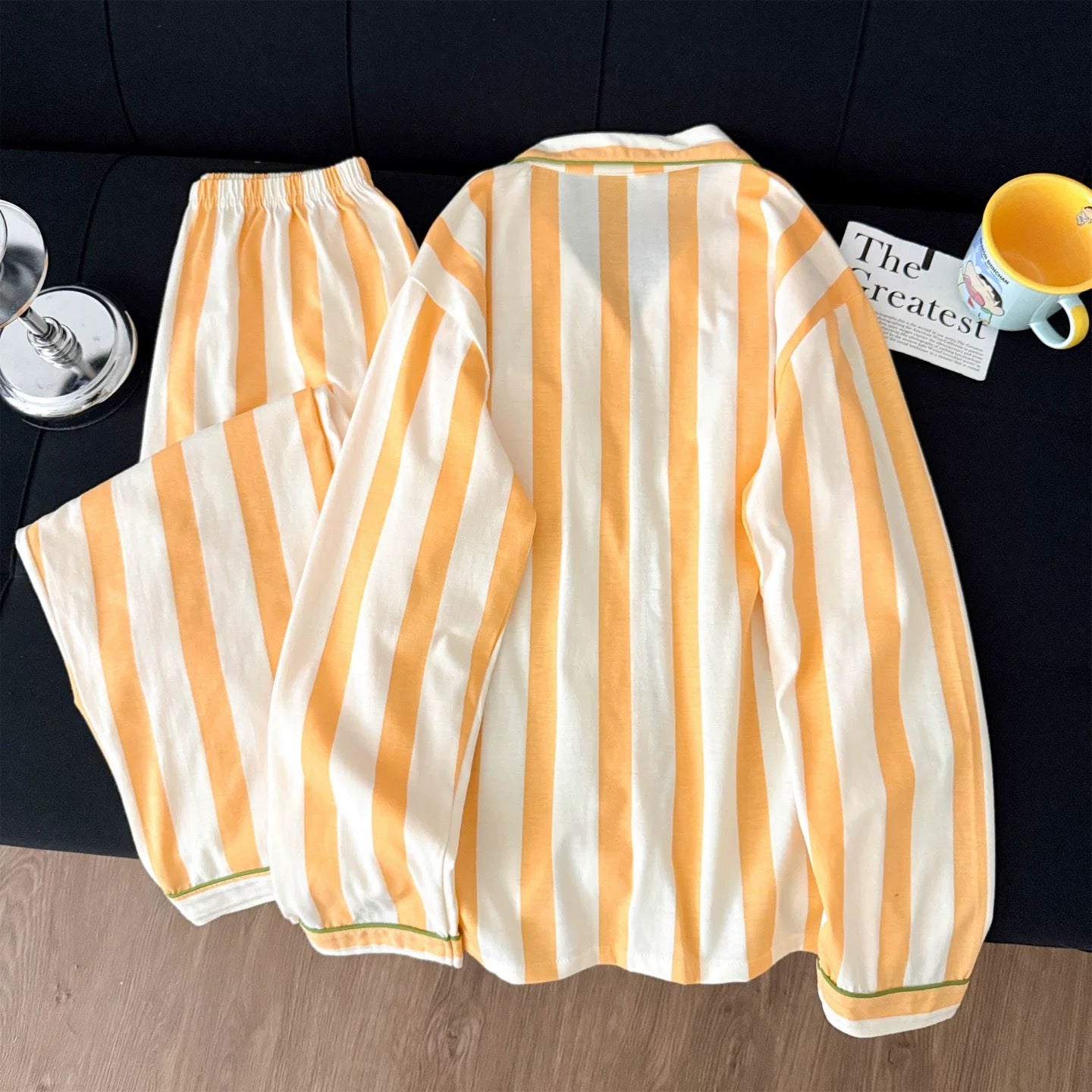 So Cute Striped Padded Nightsuit Set