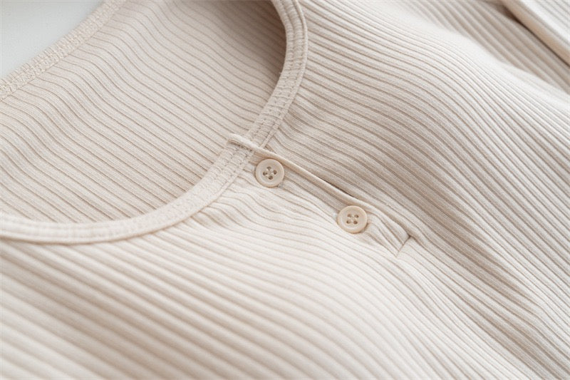 Berry Full Sleeve Built-in Bra T-Shirt