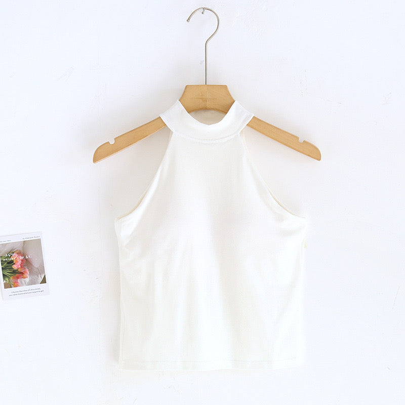 Joan Halter Neck Built-In Bra Camisole