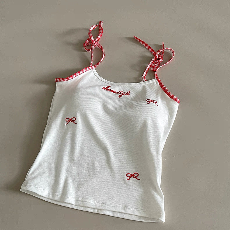 Ghent Lace Trim Built-In Bra Camisole