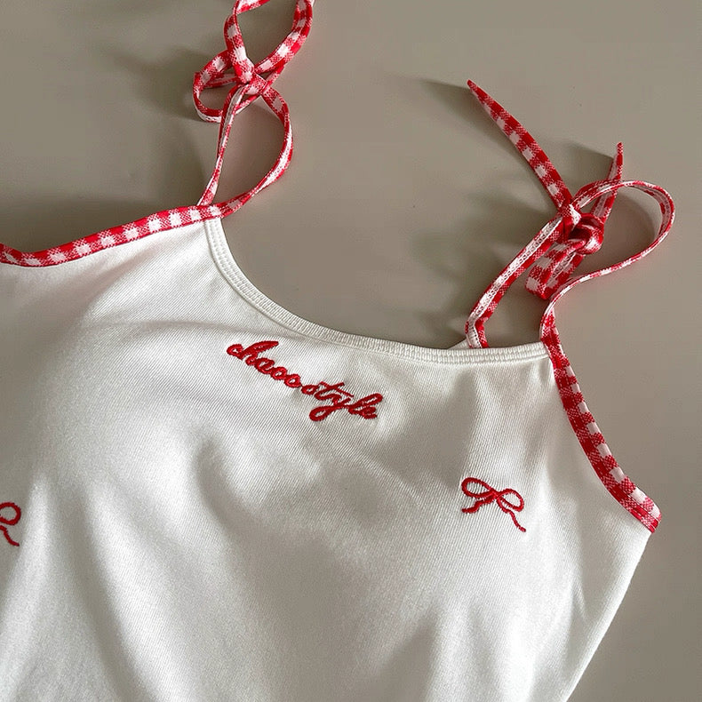 Ghent Lace Trim Built-In Bra Camisole