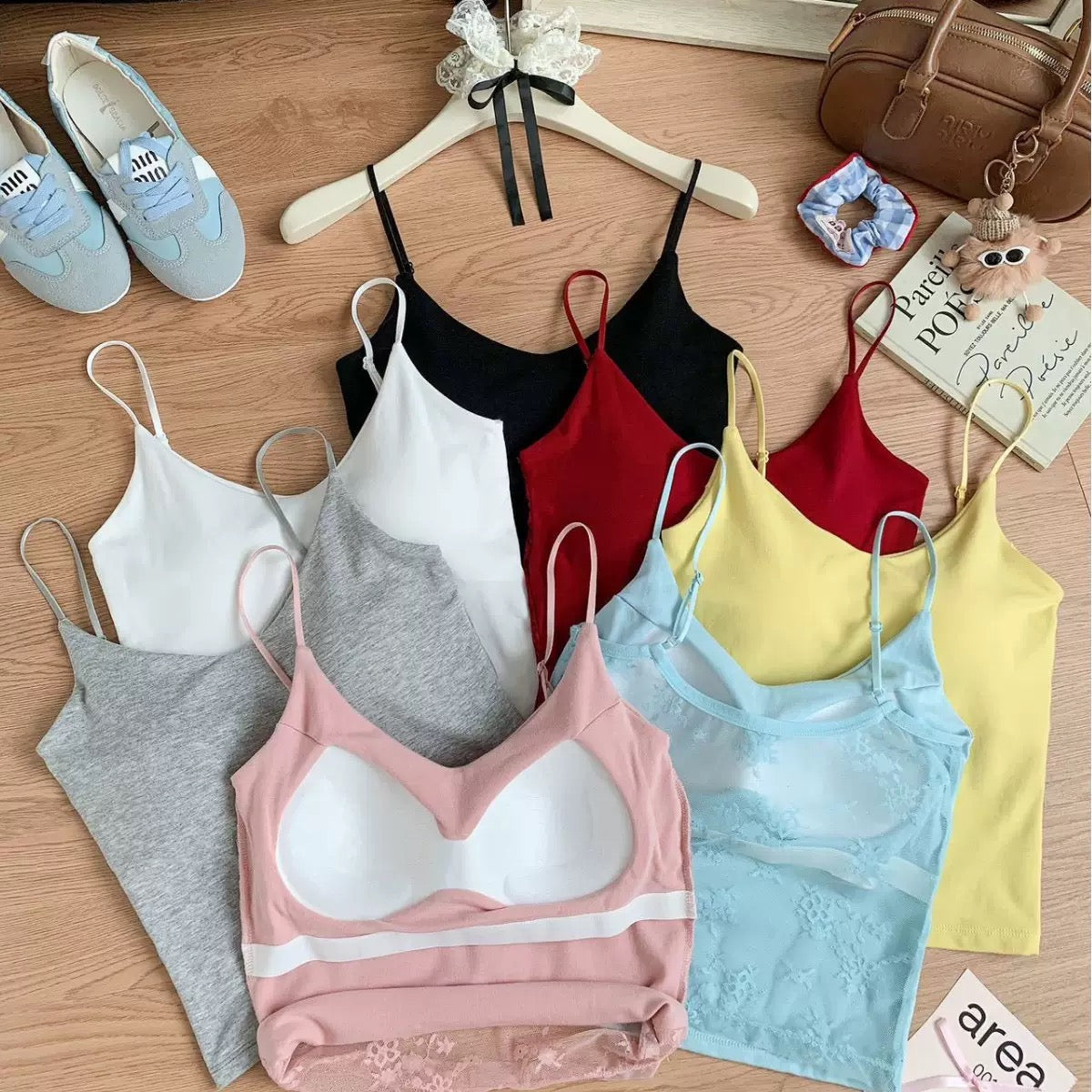Secret Back Lace Built-in Bra Camisole