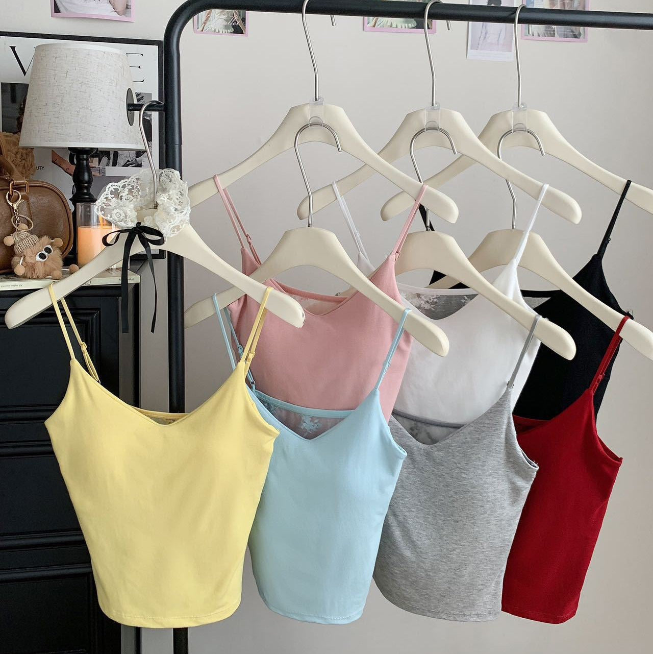 Secret Back Lace Built-in Bra Camisole