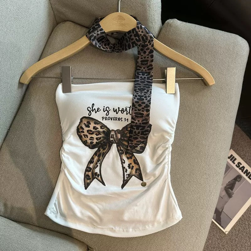 Worthy Built-In Bra Tube Top with Scarf