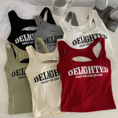 Discipline Delight Built-In Bra Tank Top