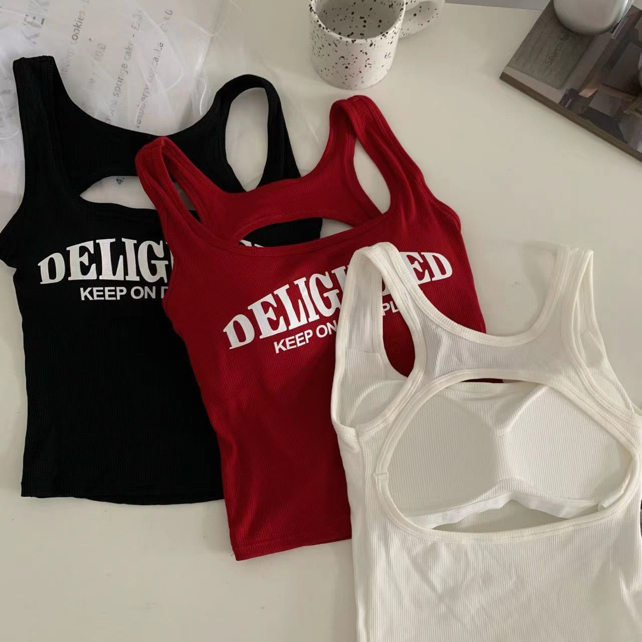 Discipline Delight Built-In Bra Tank Top