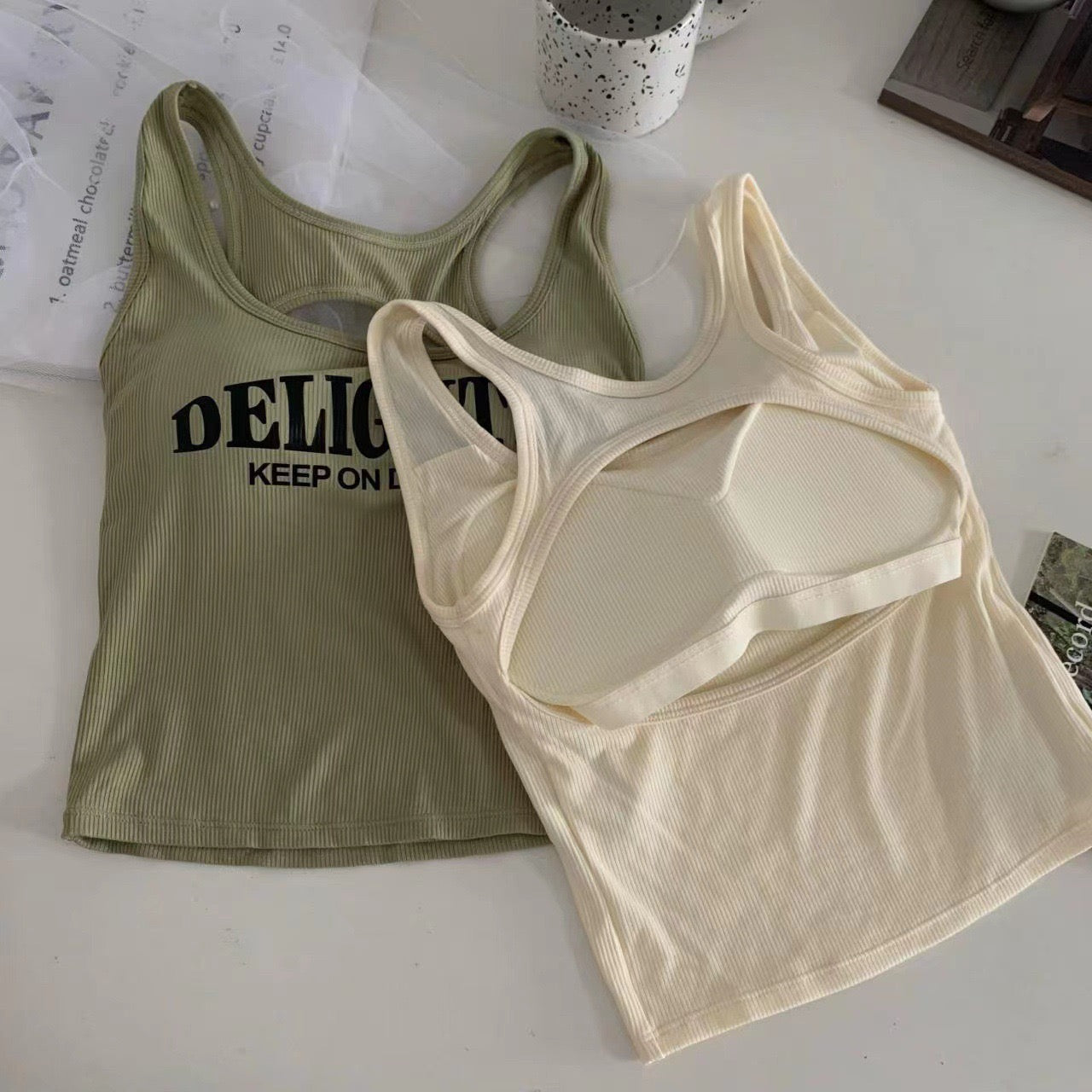 Discipline Delight Built-In Bra Tank Top