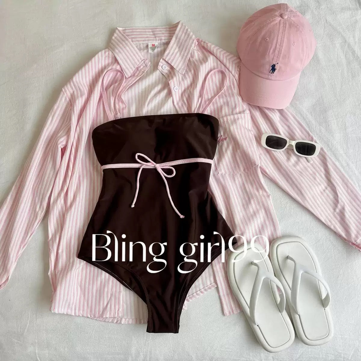 Costal Cowgirl Monokini With Shirt Set