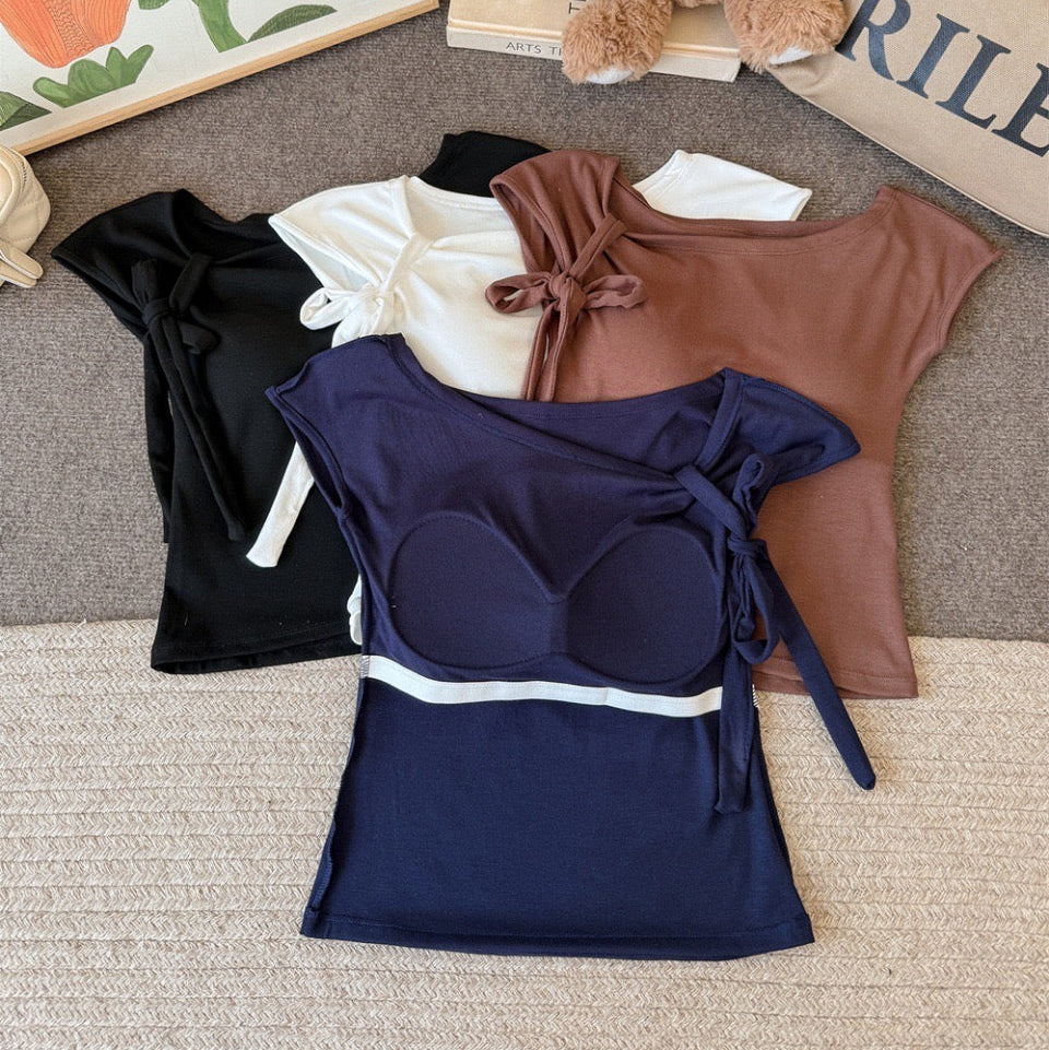 Weekend Knot Built-In Bra Top