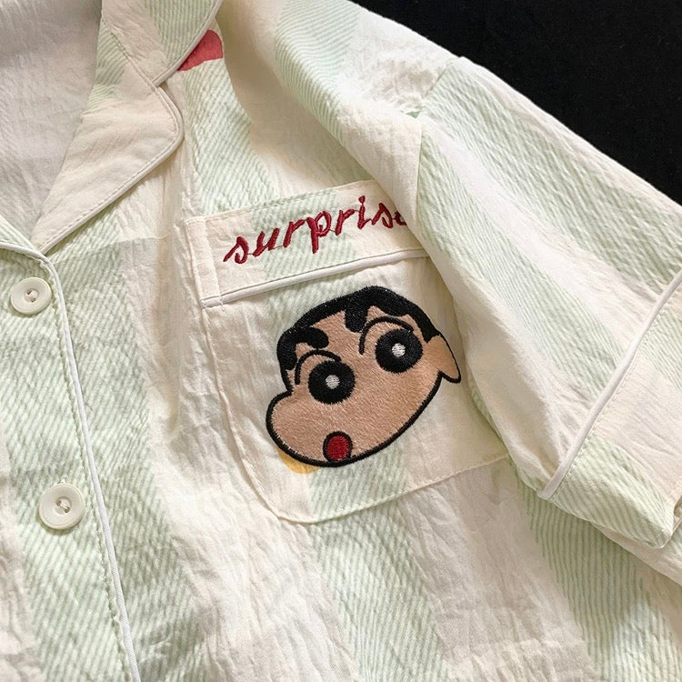 Stary Shinchan Padded Nightsuit - 3pc Set