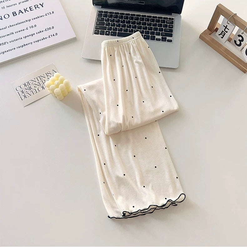 Parisian Bow Luxe Padded Nightsuit Set - 4pc Set