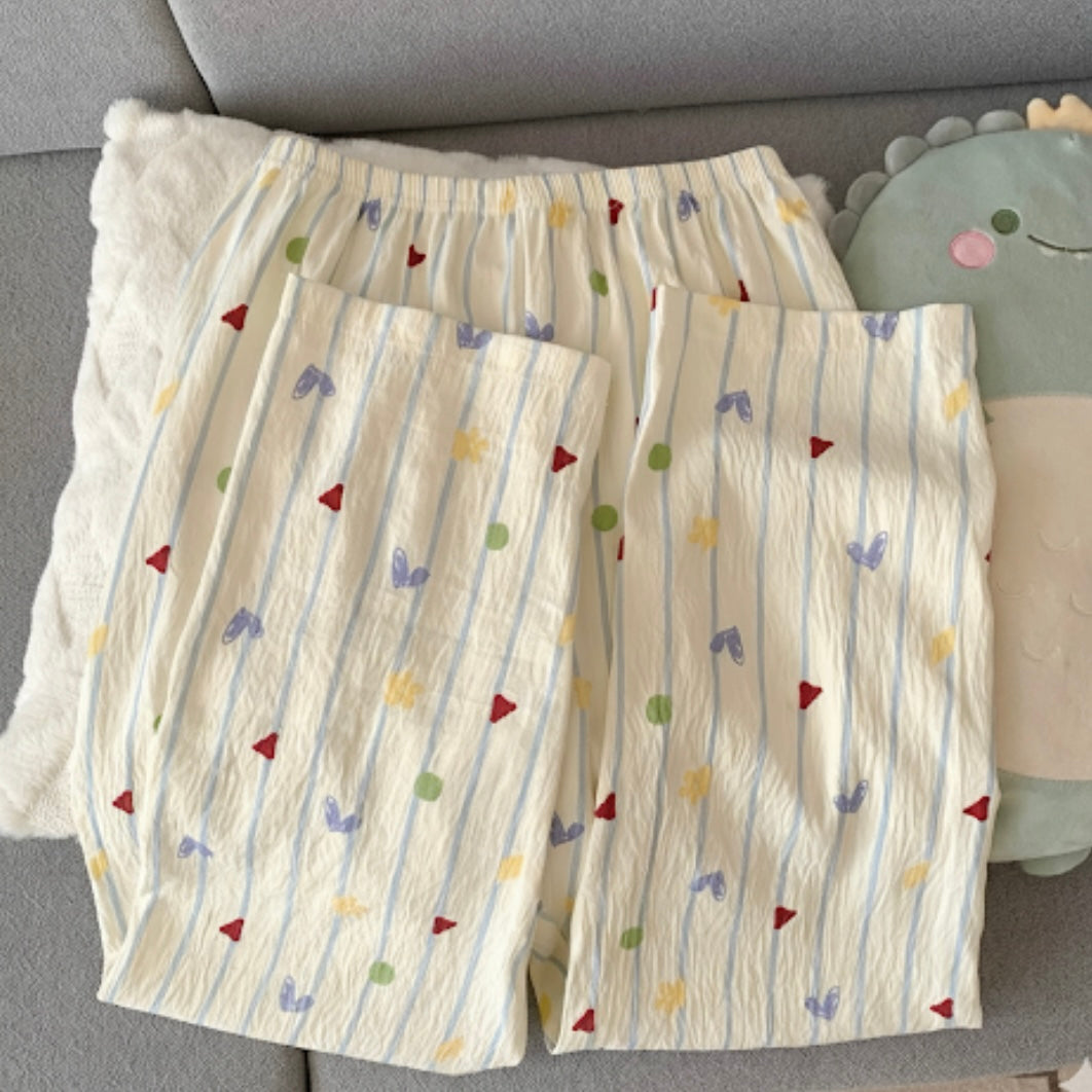 Meow Hearts Padded Nightsuit - 3pc Set