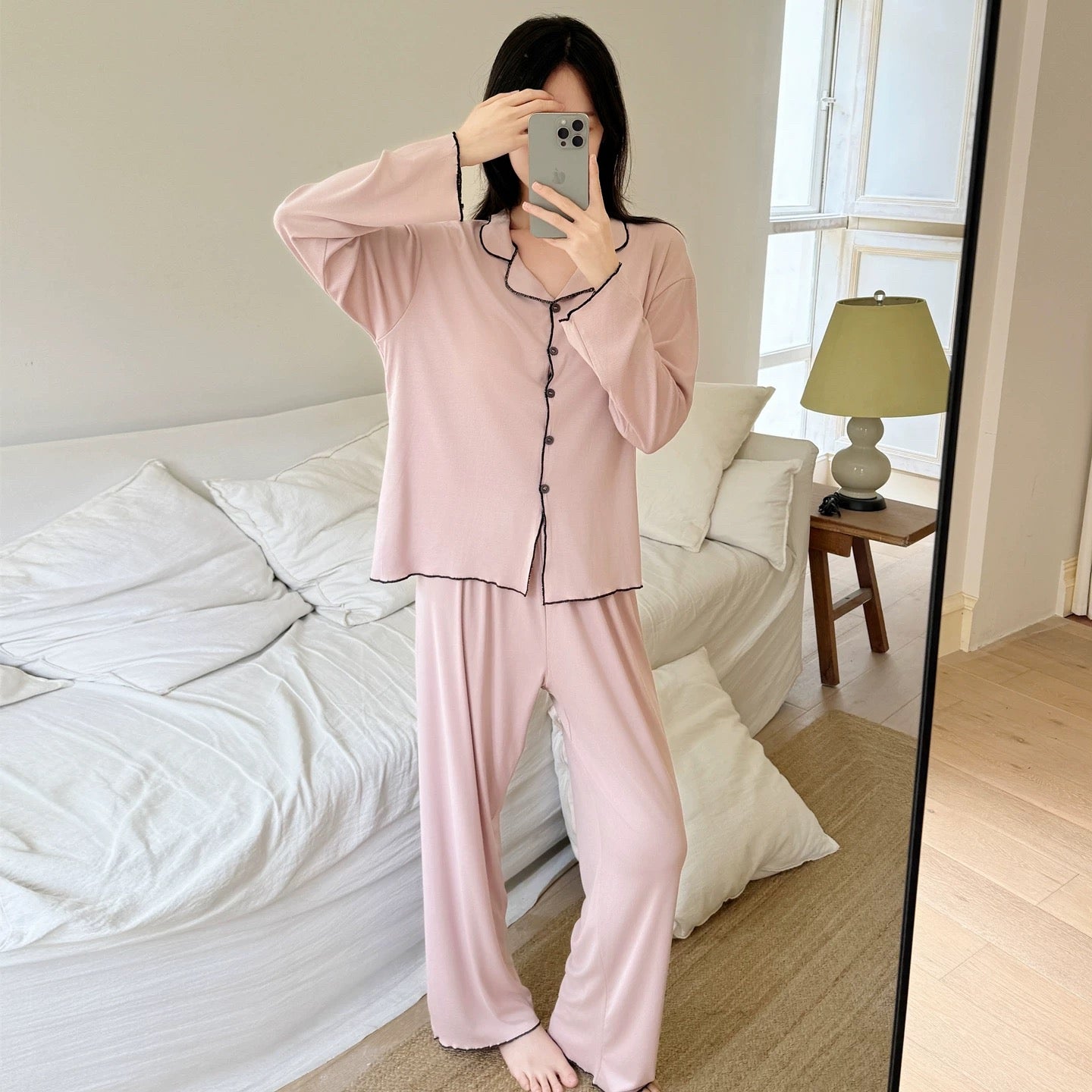 Roseate Glow Padded Nightsuit Set