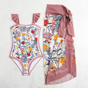 Zanvin Floral Bikini And Sarong Set