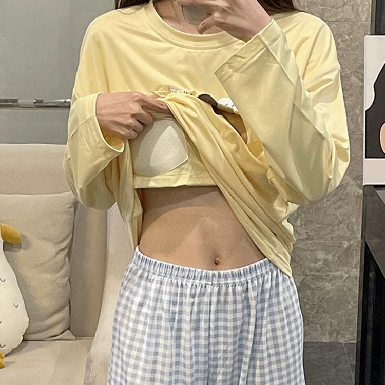 Buttercup Plaid Padded Nightsuit Set