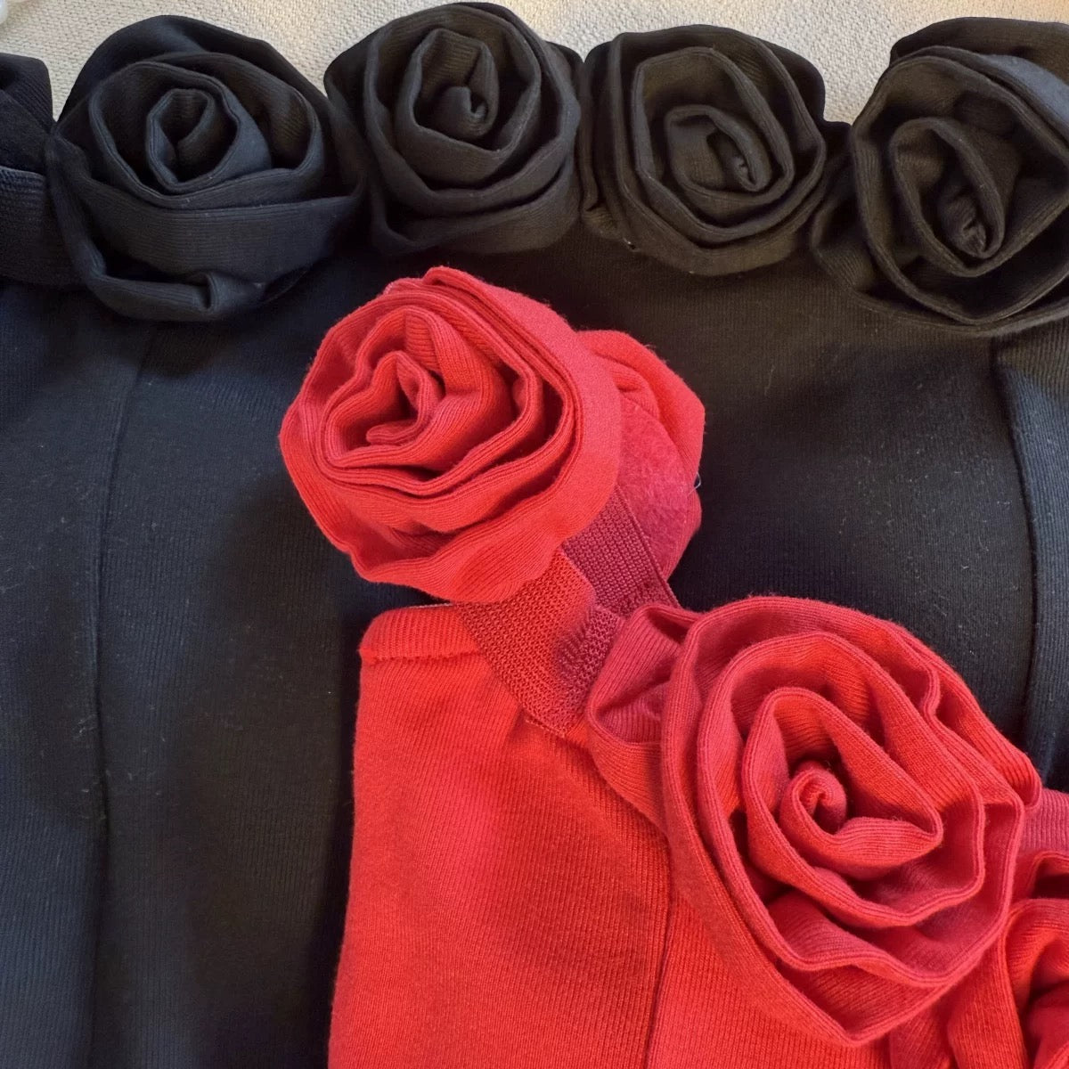 3D Rose Luxe Built-In Bra Top