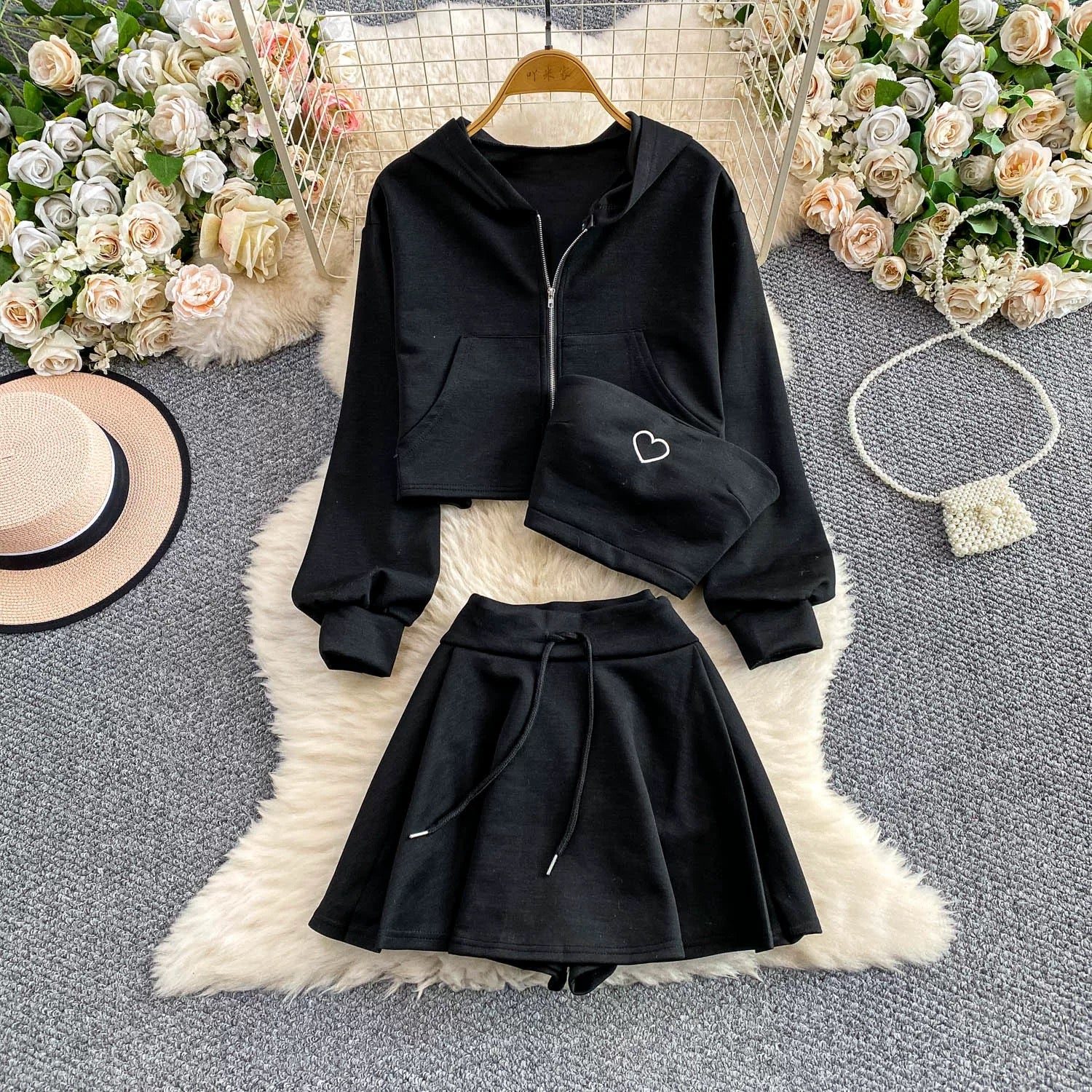 Street Luxe Padded Co-ord Set - 3Pc Set