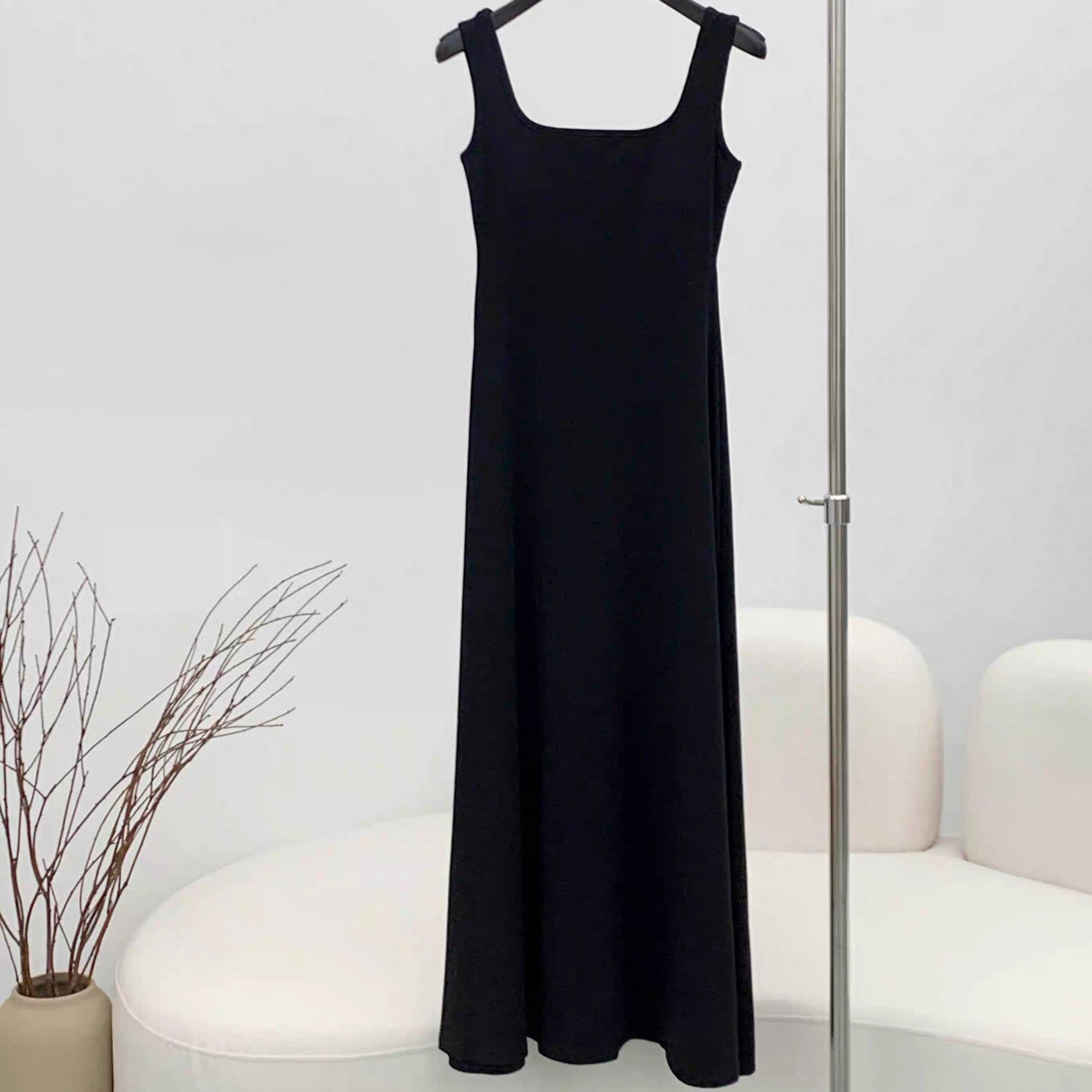 Sakura Ribbed Built-in Bra Maxi Dress