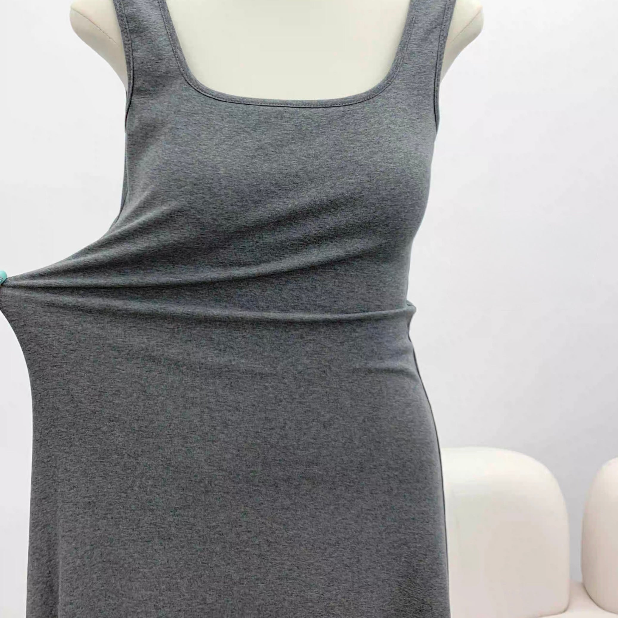 Sakura Ribbed Built-in Bra Maxi Dress