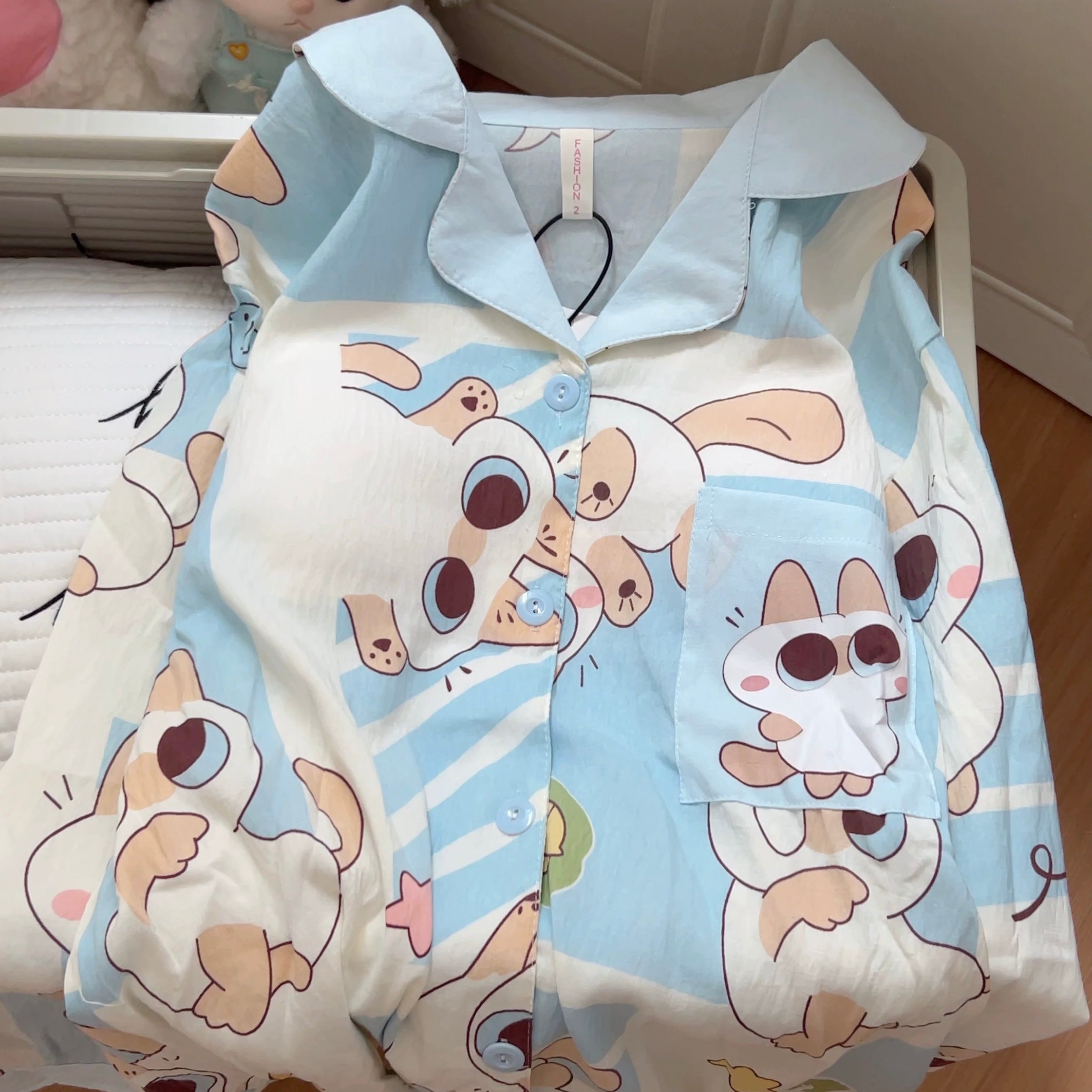 Midnight Belly Kitty Padded Nightsuit Set