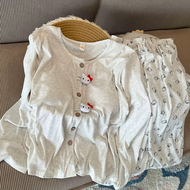 Kawaii Kitty Padded Nightsuit Set