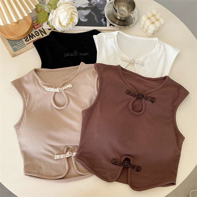 Zen Knot Built-In Bra Tank Top