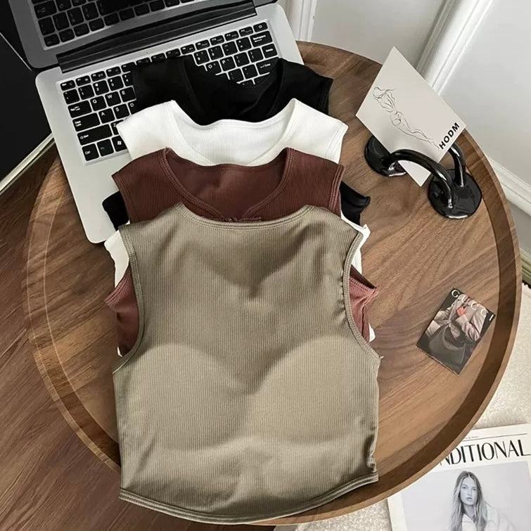 Zen Knot Built-In Bra Tank Top