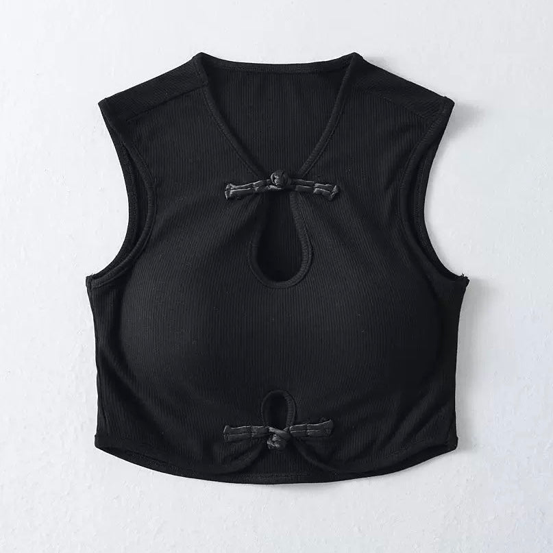 Zen Knot Built-In Bra Tank Top