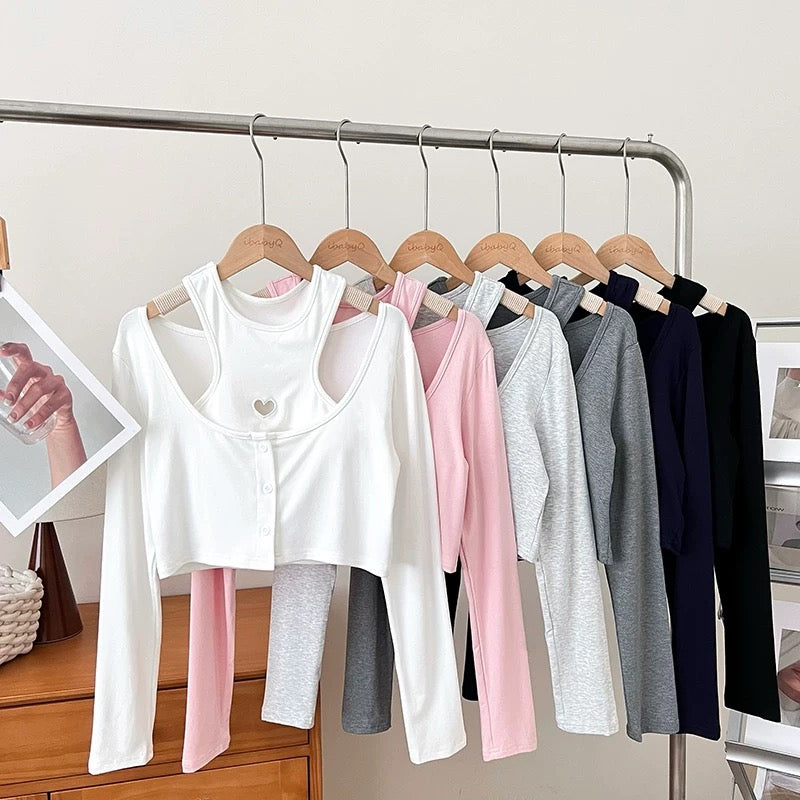 Malmo Built-In Bra Camisole With Cardigan