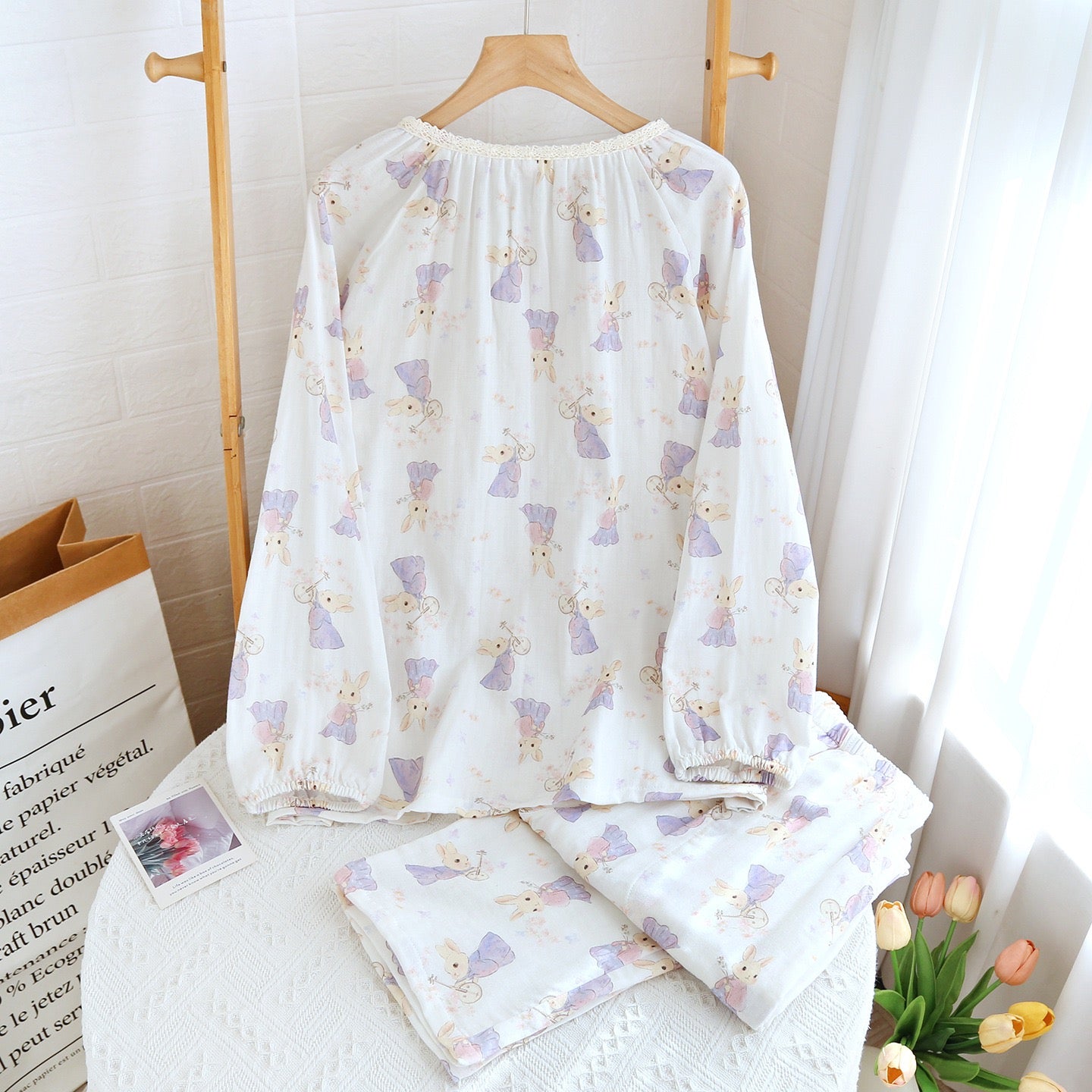 Pastel Doe Padded Nightsuit Set