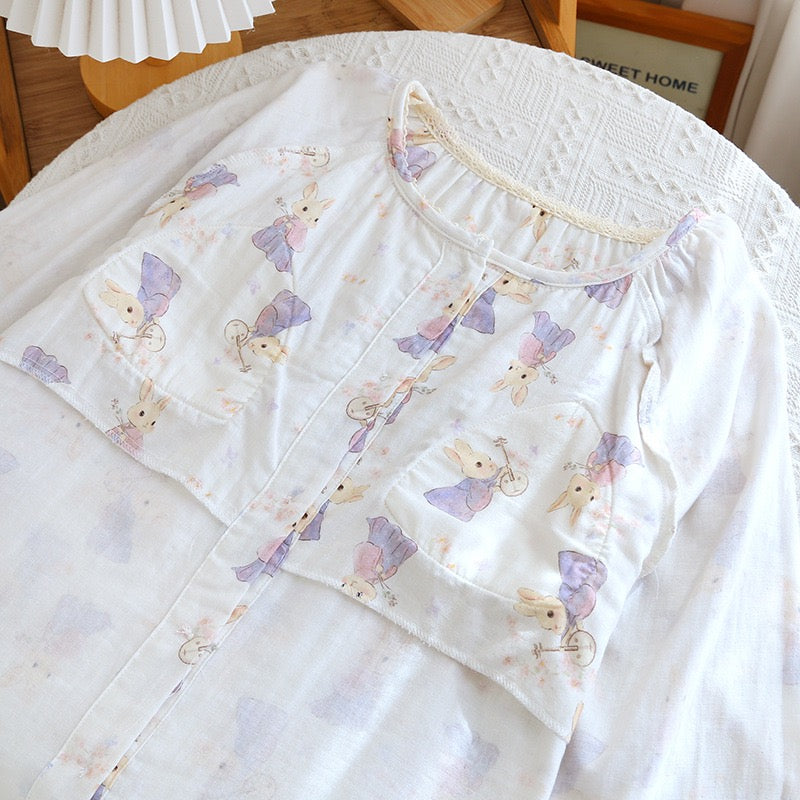 Pastel Doe Padded Nightsuit Set