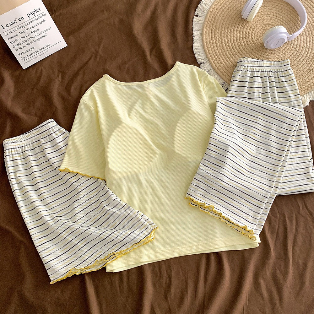 MorningDew Padded Nightsuit -3pcs Set