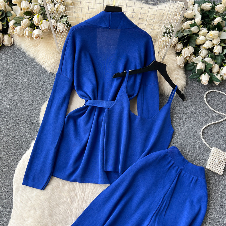 Triya Knitted Three Piece Set