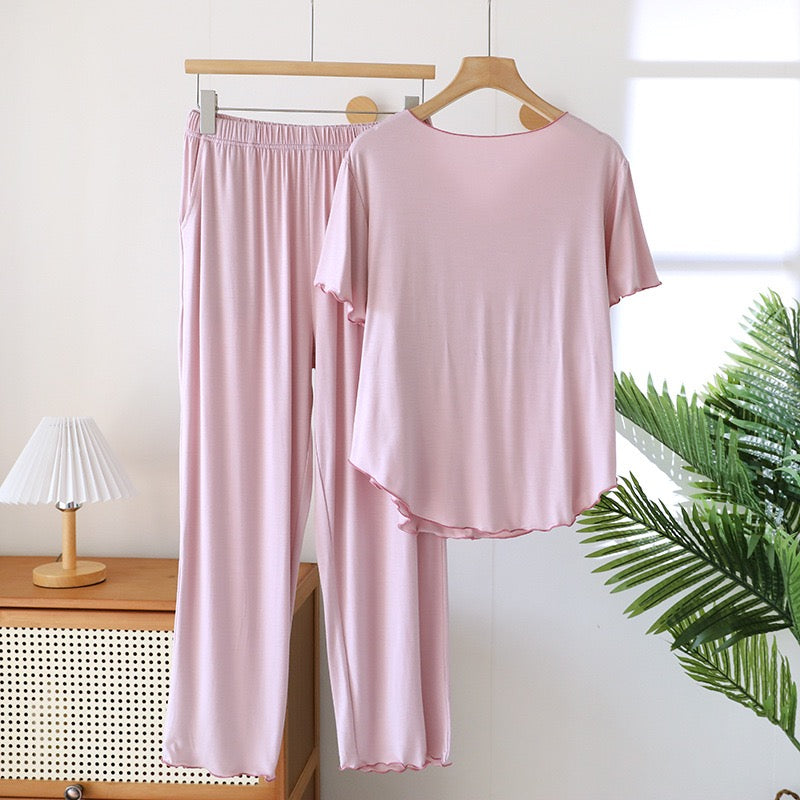 Ondine Ruffle Padded Nightsuit Set