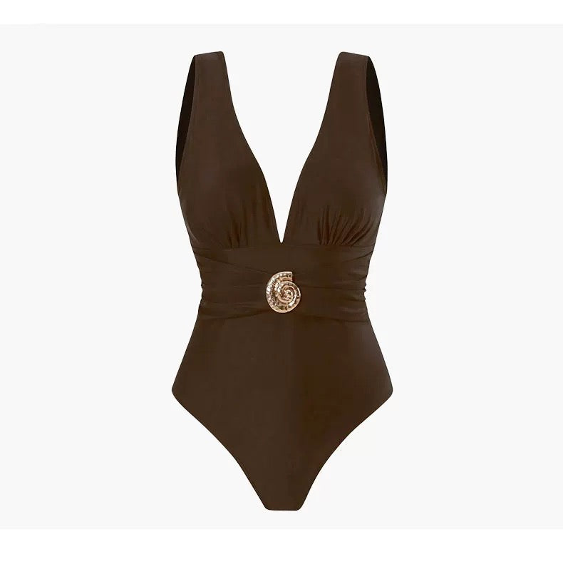 Cocoa Luxe Monokini with Sarong Set