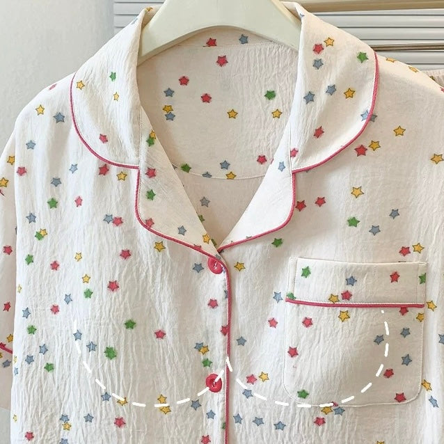 Twinkle Star Padded Nightsuit - 3pc Set