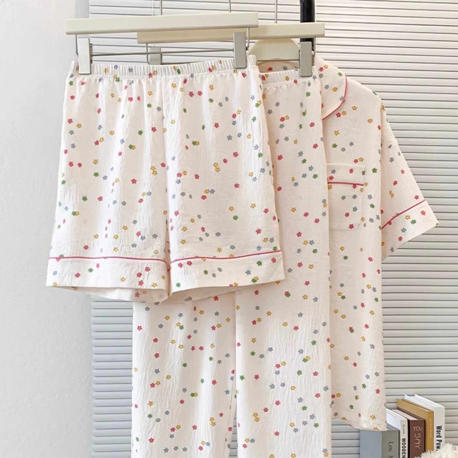 Twinkle Star Padded Nightsuit - 3pc Set