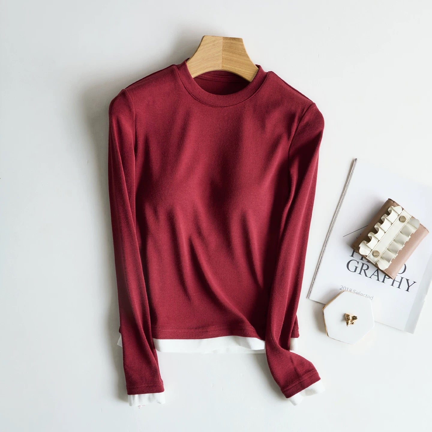 Layer Luxe Warm Built-In Bra Tee