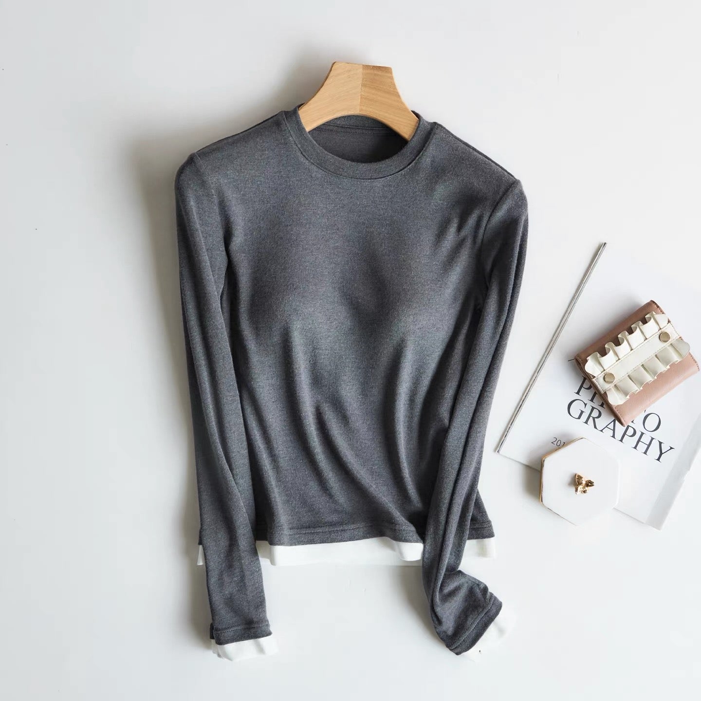 Layer Luxe Warm Built-In Bra Tee