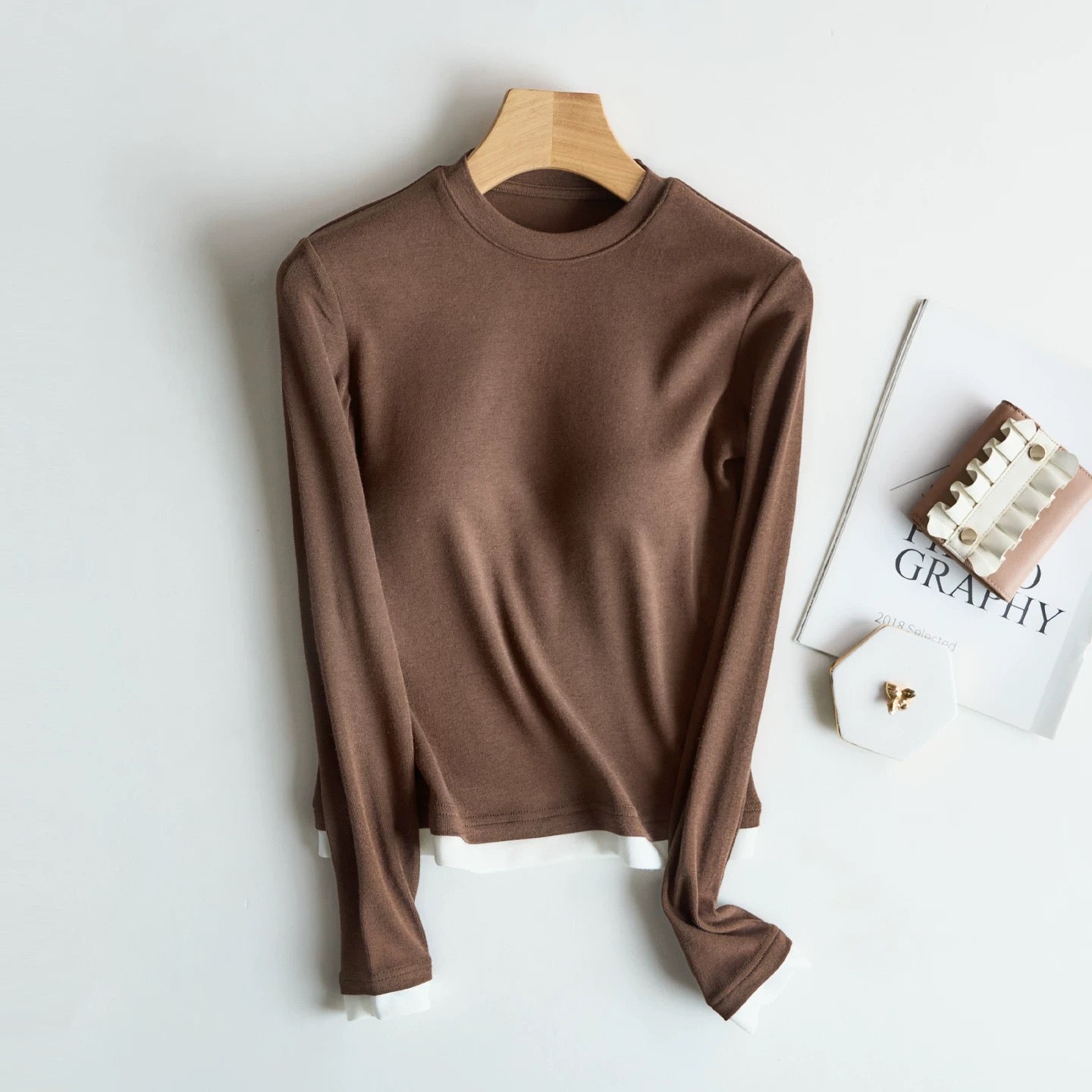 Layer Luxe Warm Built-In Bra Tee