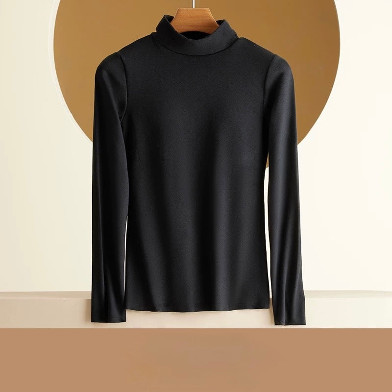 FleeceFlex High Neck Built-In Bra Tee