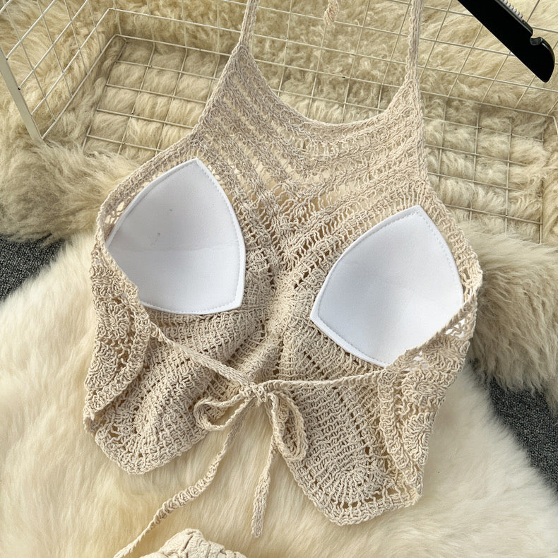 Lisa Crochet Top And Skirt Set