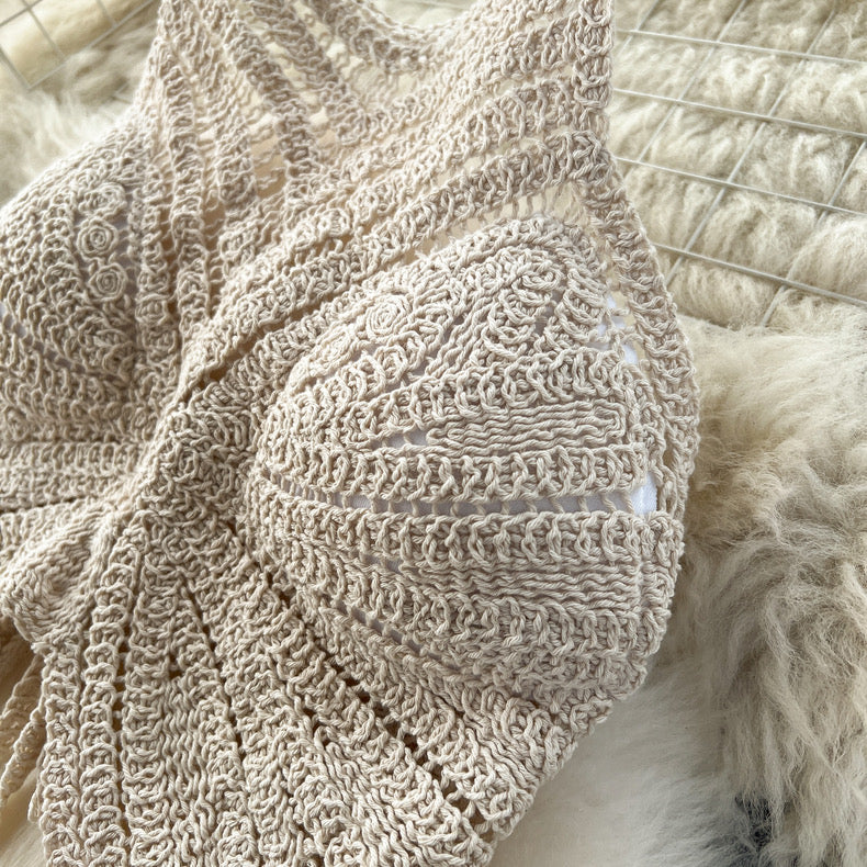 Lisa Crochet Top And Skirt Set