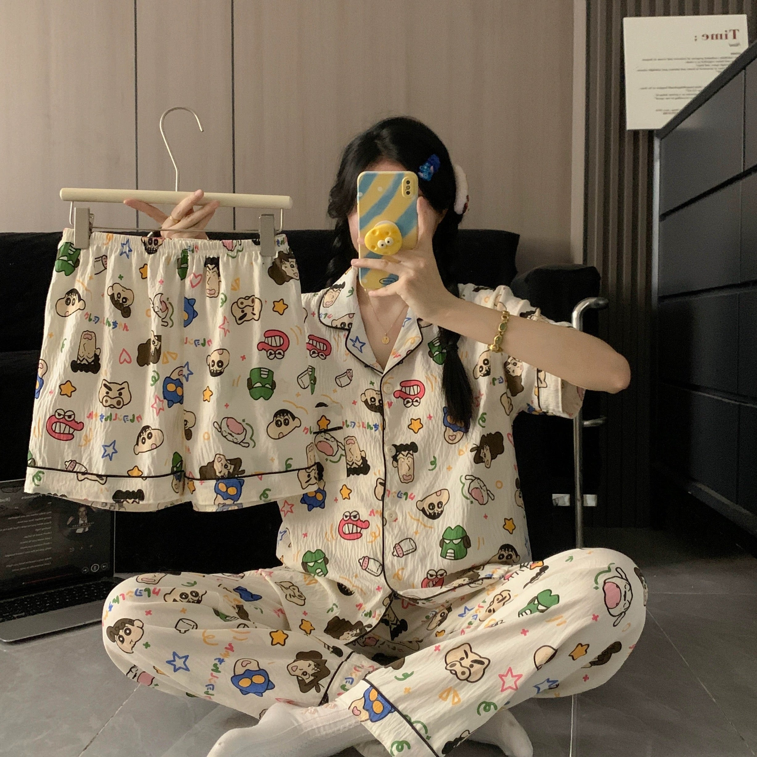 Kasukabe Padded Nightsuit - 3Pc Set