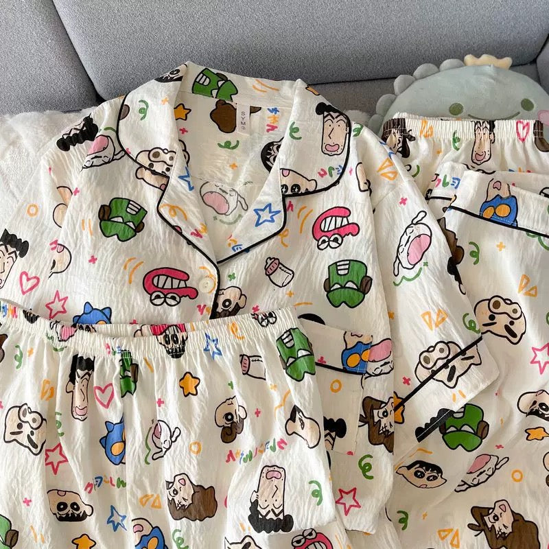 Kasukabe Padded Nightsuit - 3Pc Set