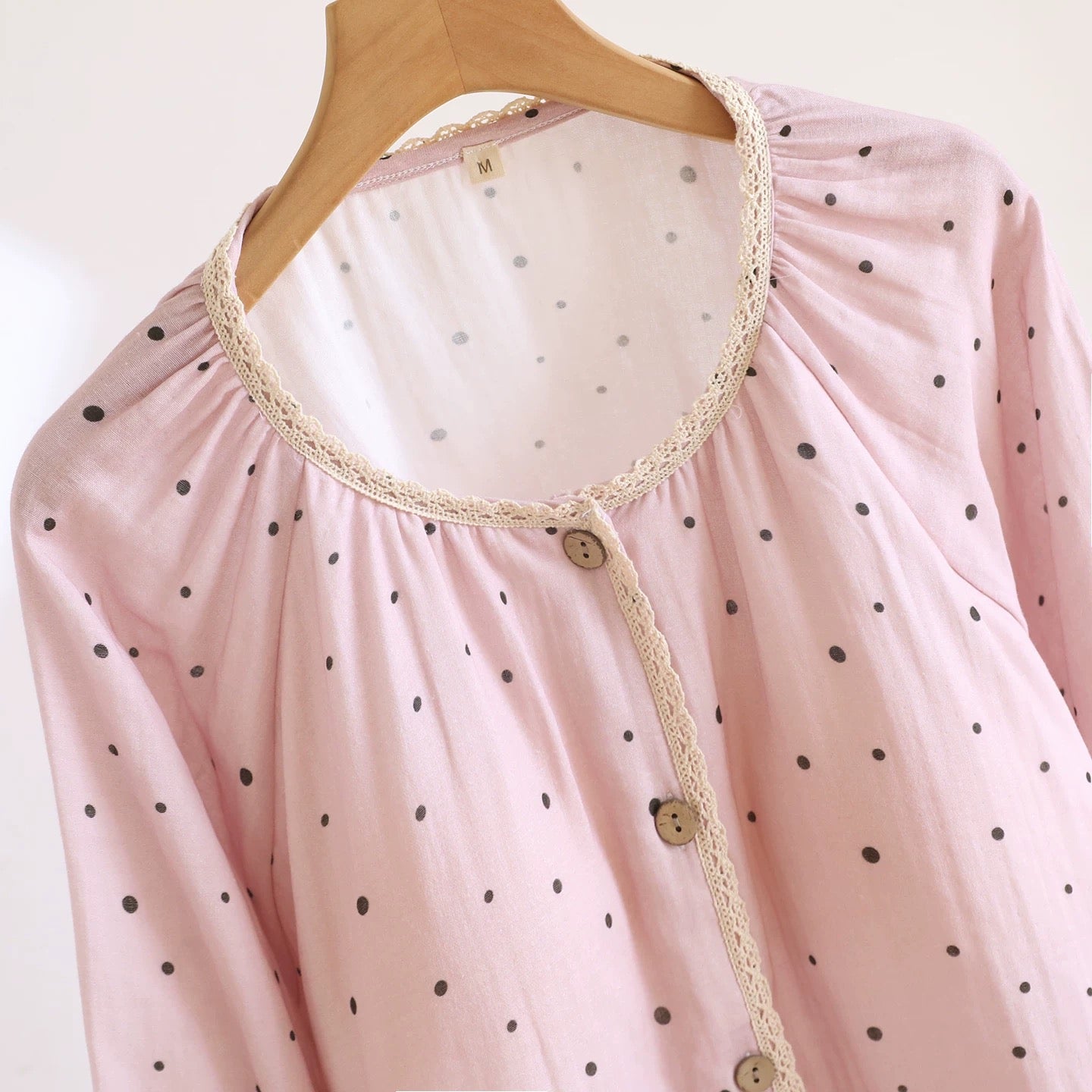 Lacy Dots Delight Padded Nightsuit Set