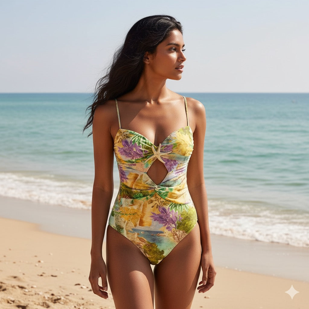 Bloomwave Monokini & Skirt Set