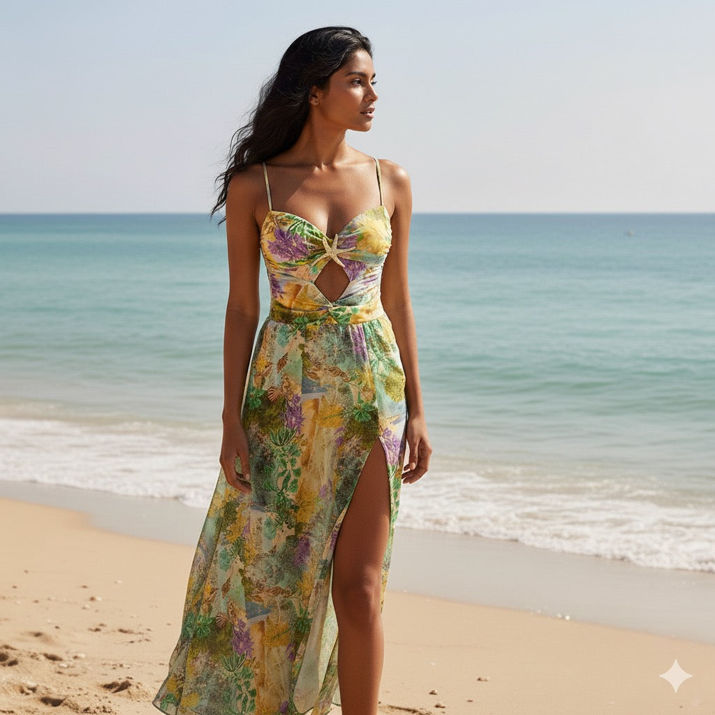 Bloomwave Monokini & Skirt Set