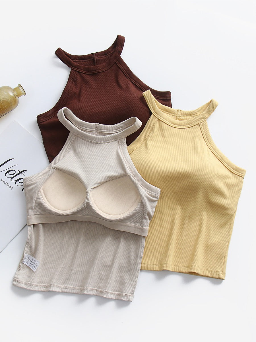 Halter Neck Padded Camisole