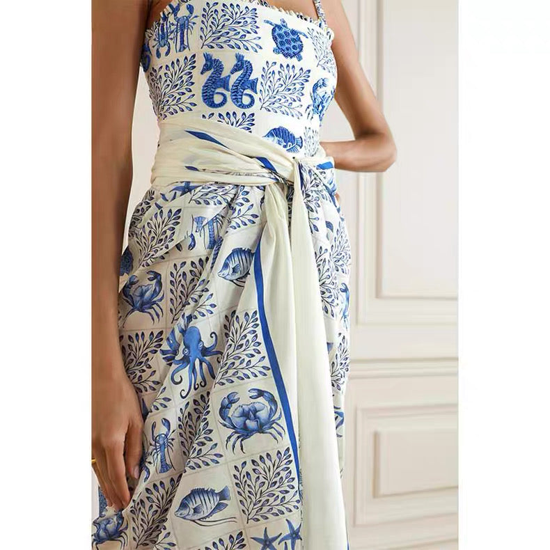 Seashore Monokini With Sarong